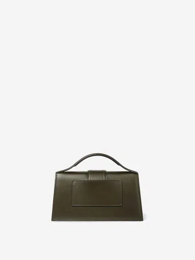Jacquemus Womens Dark Khaki Le Grand Bambino Leather Top-handle Bag In Green
