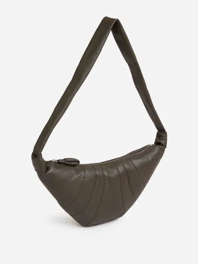 Lemaire Croissant Shoulder Bag In Gray
