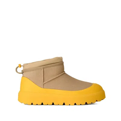 Ugg Sand Suede Ultra Mini Weather Hybrid Ankle Boots In Brown