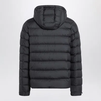 Moncler Zip-up Down Hooded Jacket In Black