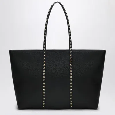 Valentino Garavani Rockstud Medium Tote Bag In In Black
