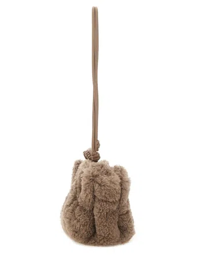 Hereu "arta Curly" Mini Bag In Gray