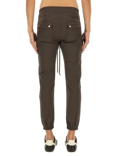 Rick Owens Casual Trousers With Drawstring And Pockets In Brown