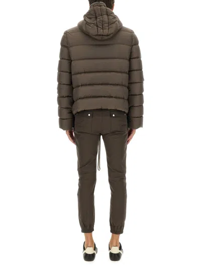 Rick Owens Gimp Padded Down Jacket In Re-nylon In Gray