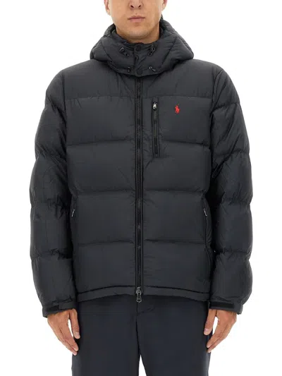 Polo Ralph Lauren Gorham Water-repellent Ripstop Fabric Down Jacket Clothing In Black