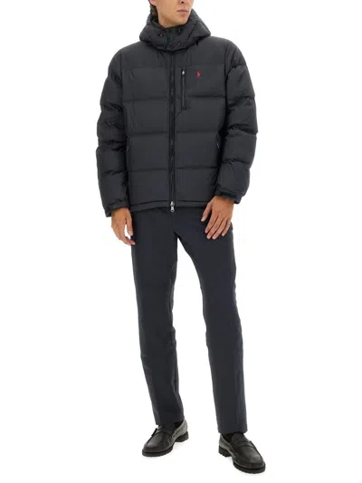 Polo Ralph Lauren Gorham Water-repellent Ripstop Fabric Down Jacket Clothing In Black