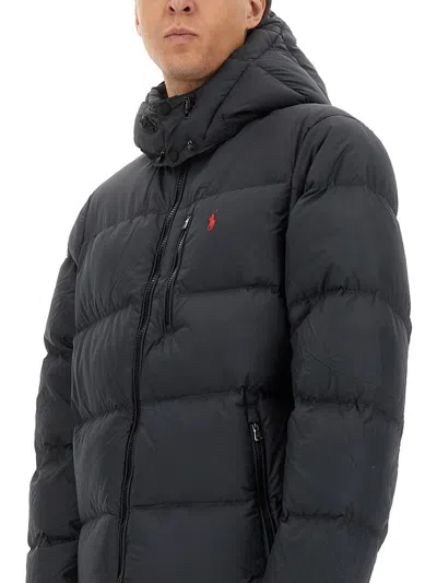 Polo Ralph Lauren Gorham Water-repellent Ripstop Fabric Down Jacket Clothing In Black