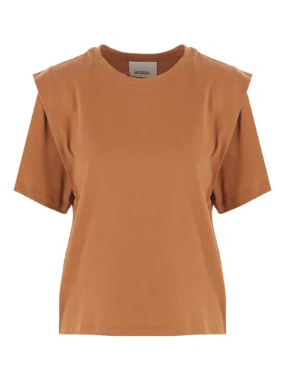 Isabel Marant Cotton T-shirt In Brown