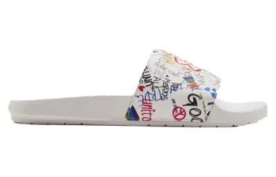 Under Armour Core Remix Slide 'pride' In White
