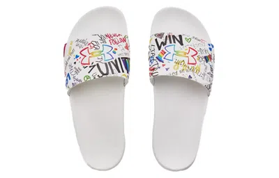 Under Armour Core Remix Slide 'pride' In White