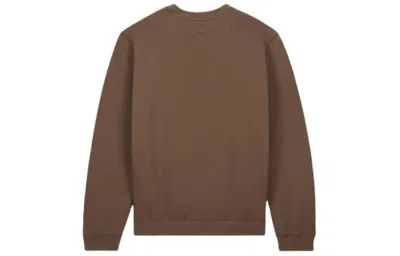 Converse X Wonka French Terry Crew Sweatshirt 'engine Smoke Wavy Line' In Brown