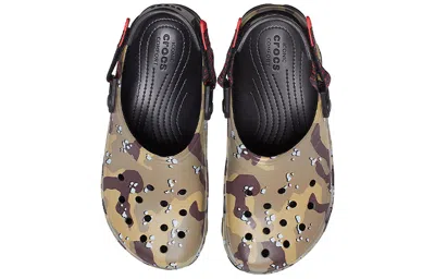 Crocs Classic Clog Desert Camouflage Beach Unisex Black Brown Sandals