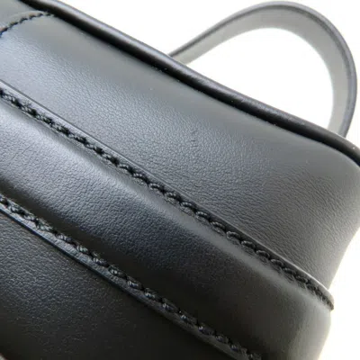 Pre-owned Fendi Black Brown Coated Canvas Leather Shoulder Bag ()