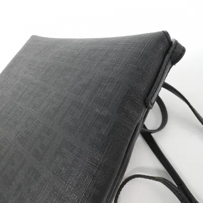 Pre-owned Fendi Black Coated Canvas Shoulder Bag ()