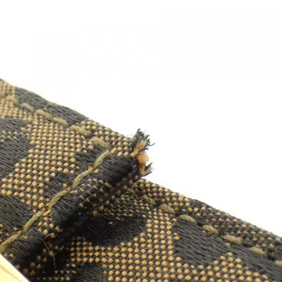 Pre-owned Fendi Brown Red Color Canvas Shoulder Bag ()