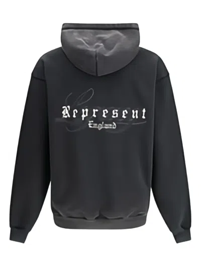 Represent England Legacy Hoodie In Gray