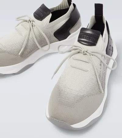 SHADOW皮革边饰运动鞋