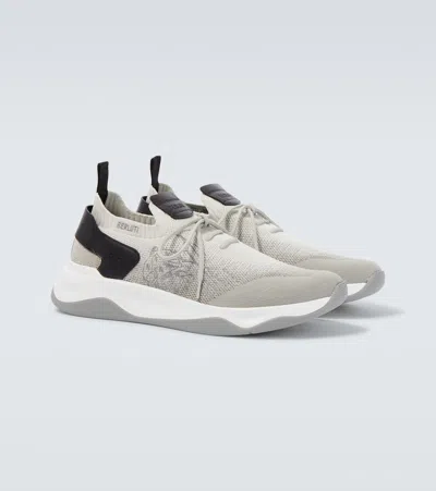 SHADOW皮革边饰运动鞋