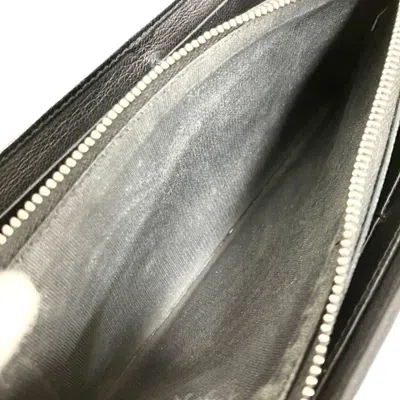 Pre-owned Givenchy Black Leather Long Wallet (bi-fold) ()