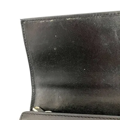 Pre-owned Givenchy Black Leather Long Wallet (bi-fold) ()