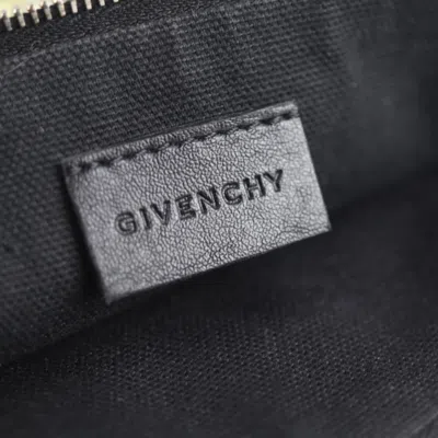 Pre-owned Givenchy Black Multi-color Pvc Clutch Bag Handbag Pouch ()