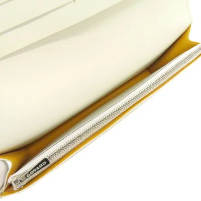 Pre-owned Goyard White Pvc Long Wallet (bi-fold) ()