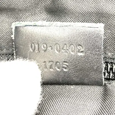 Pre-owned Gucci Black Gg Canvas Leather Tote Bag ()