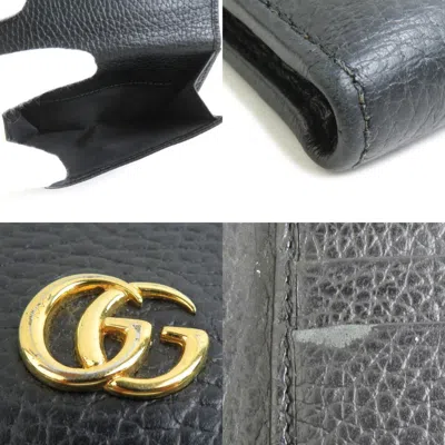 Pre-owned Gucci Black Leather Wallet (bi-fold) ()