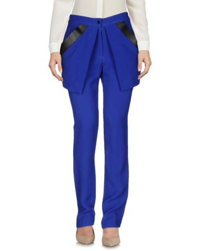 David Koma Casual Pants In Bright Blue