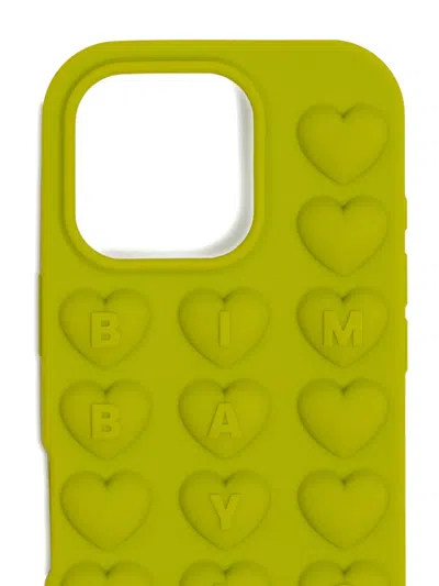 Bimba Y Lola Heart-embellished Iphone 16 Pro Case In Green