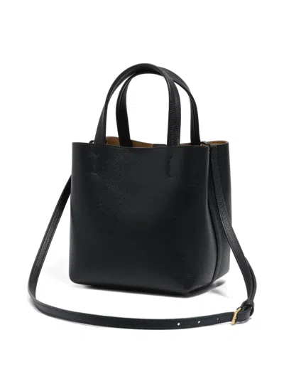 Bimba Y Lola Top-handle Leather Satchel Bag In Black