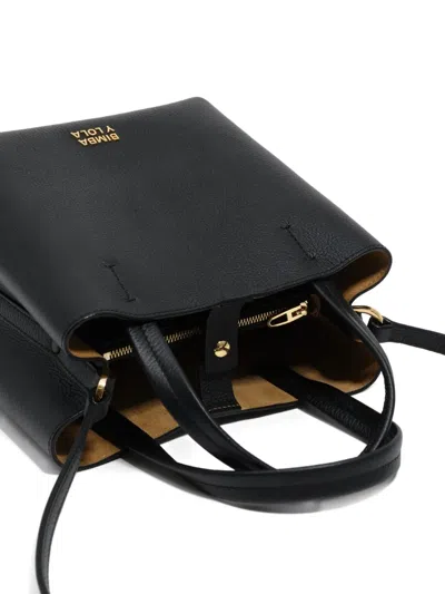Bimba Y Lola Top-handle Leather Satchel Bag In Black