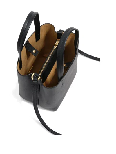Bimba Y Lola Top-handle Leather Satchel Bag In Black