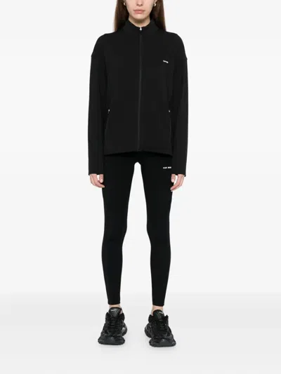 Team Wang Design Logo-printed Track Performance Jacket In Animal Print