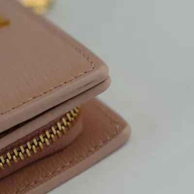 Pre-owned Gucci Pink Leather Wallet (bi-fold) ()