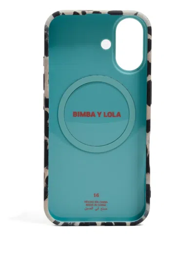 Bimba Y Lola Leopard-print Iphone 16 Case In Metallic