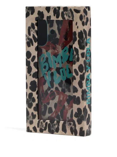 Bimba Y Lola Leopard-print Iphone 16 Case In Metallic