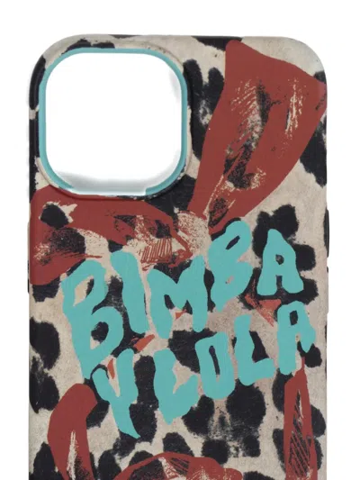 Bimba Y Lola Leopard-print Phone Case In Blue