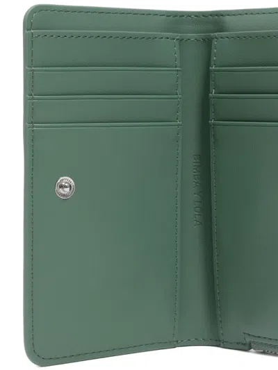 Bimba Y Lola Crocodile-effect Zip-around Wallet In Green