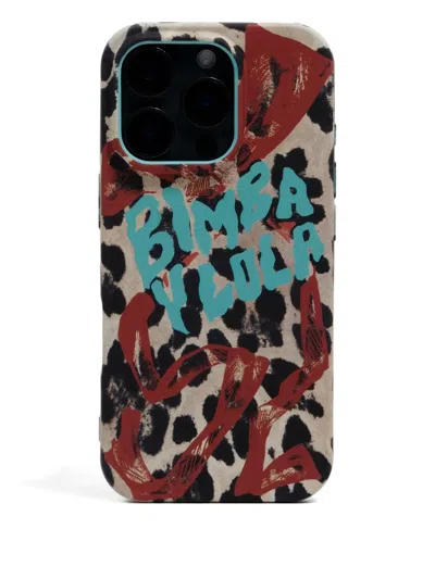 Bimba Y Lola Leopard-print Iphone 16 Pro Case In Brown