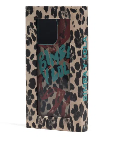 Bimba Y Lola Leopard-print Iphone 16 Pro Case In Brown