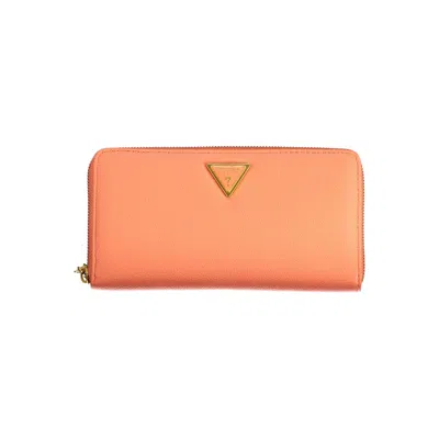 Guess Jeans Orange Polyethylene Wallet In Orange