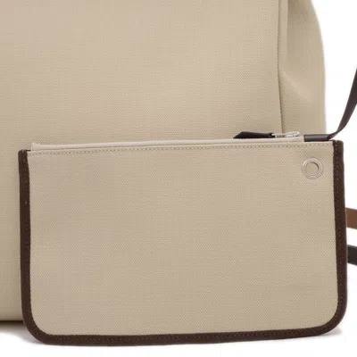 Pre-owned Hermes Beige Brown Leather Tote Bag ()