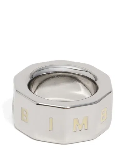 Bimba Y Lola Patchwork-design Keyring In Yellow