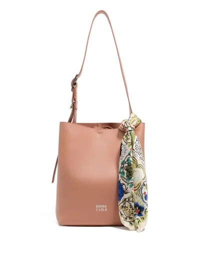 Bimba Y Lola Patchwork-design Keyring In Yellow