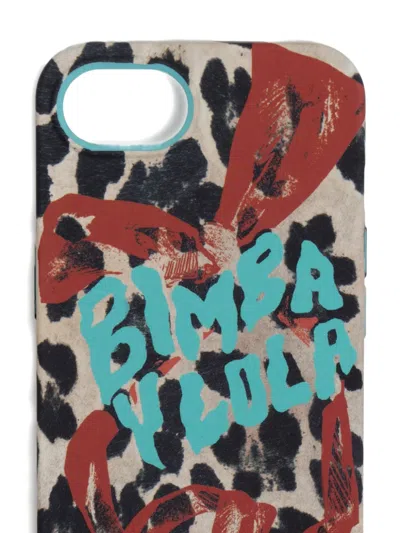 Bimba Y Lola Leopard-print Iphone E Case In Brown