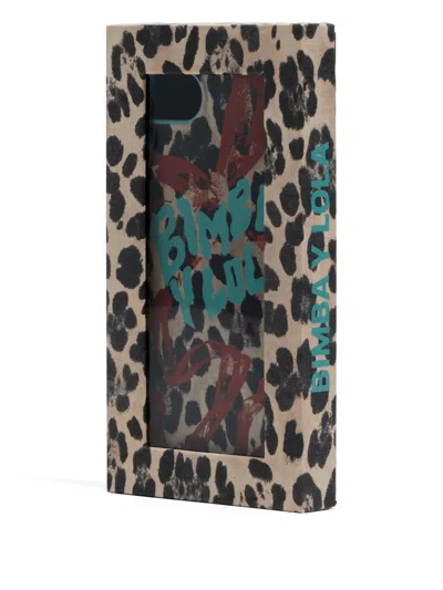 Bimba Y Lola Leopard-print Iphone E Case In Brown