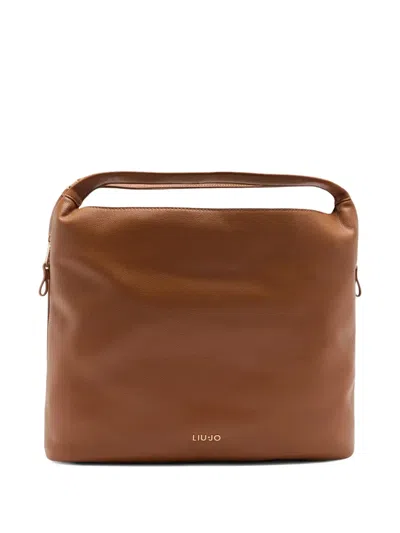 Liu •jo Large Hobo Bag With Strap In Brown