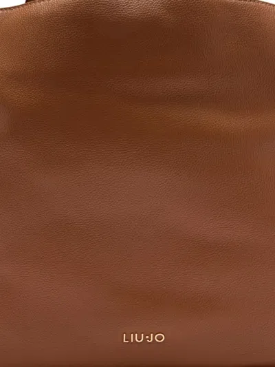 Liu •jo Large Hobo Bag With Strap In Brown