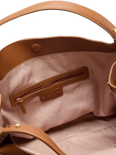 Liu •jo Large Hobo Bag With Strap In Brown